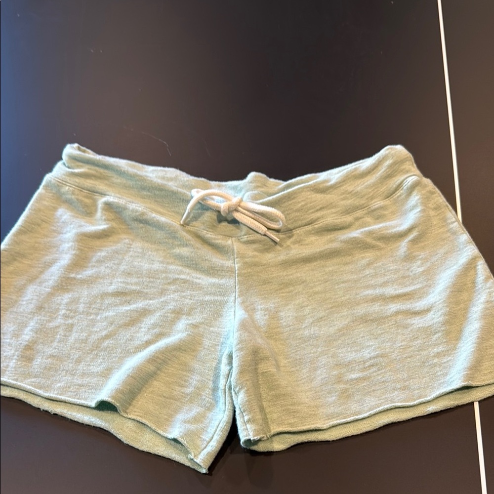 Monrow Heathered Green/grey Athletic Shorts Comfortable Fit